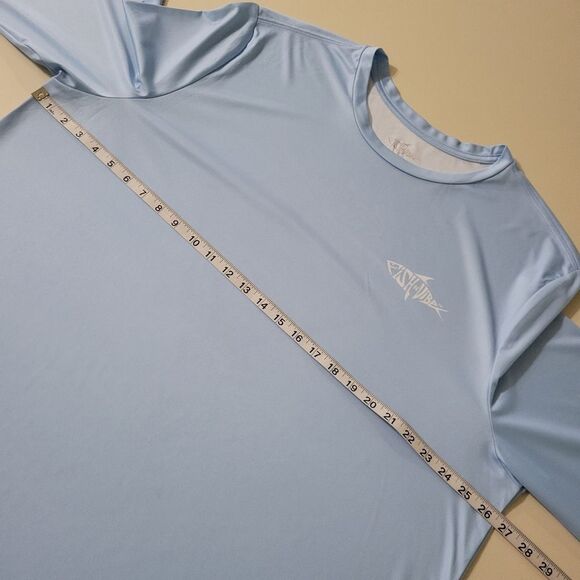 Fish n Vibe Men's Blue Long Sleeve Sun Protection Performance Fishing Tee - Picture 9 of 16